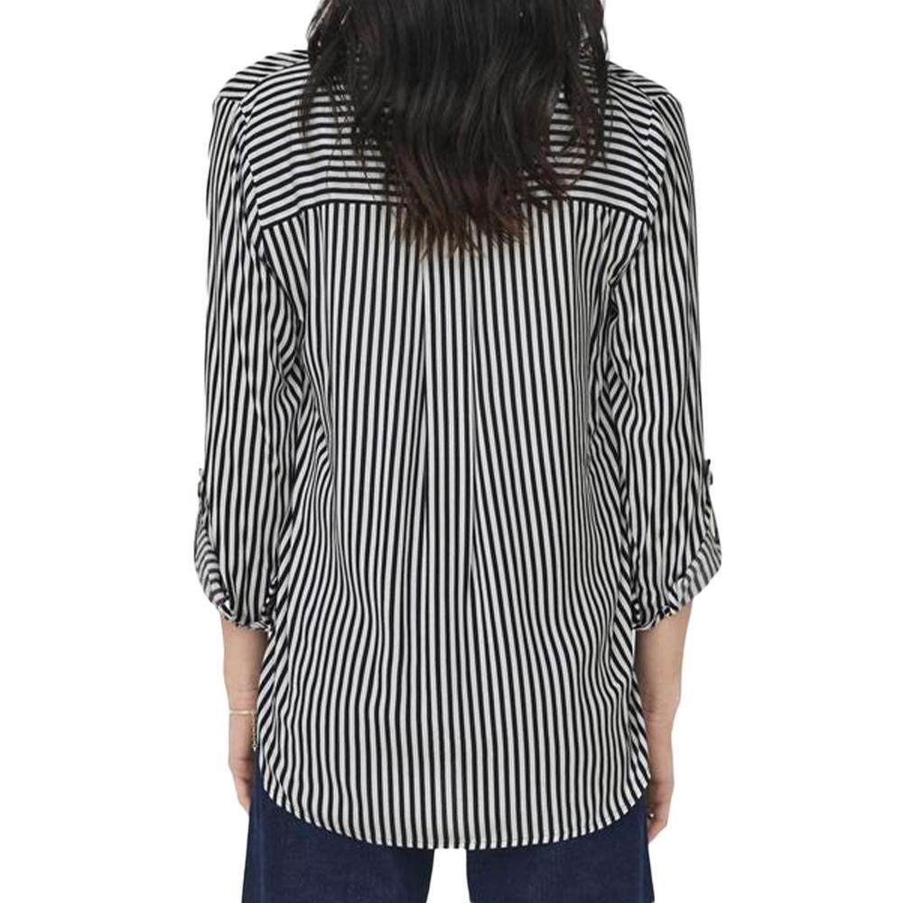 Chemise à Rayures Blanc/Marine Femme JDY Laurel vue 2
