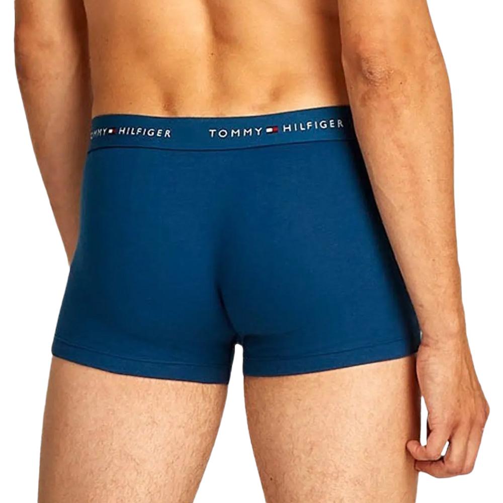 X3 Boxers Bleu Homme Tommy Hilfiger 3p Trunk Dtm vue 2