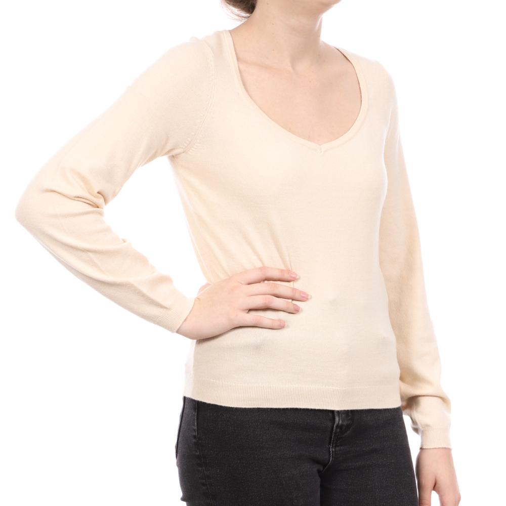 Pull Beige Femme Vero Moda Karma pas cher