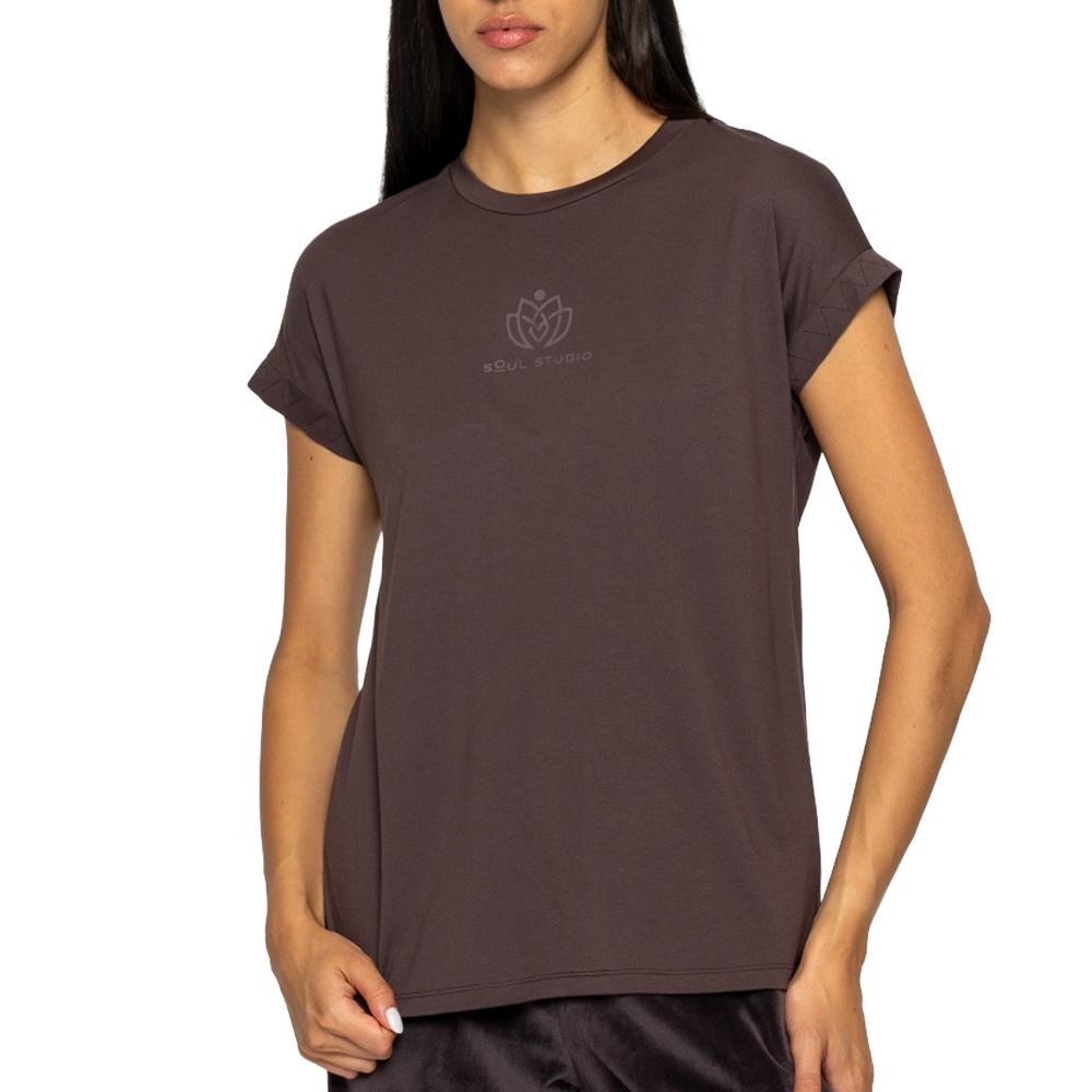 T-Shirt Marron Foncé Femme Soul Studio Regular pas cher