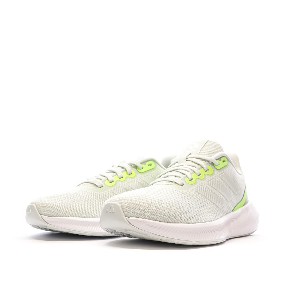 Chaussures de running Blanches/Jaune Femme Adidas Runfalcon 3.0 vue 6