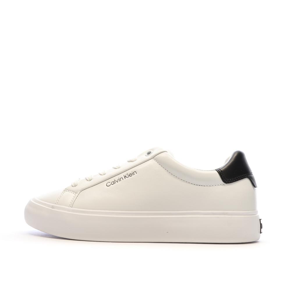Baskets Blanches Femme Calvin Klein Jeans Vulcanized pas cher
