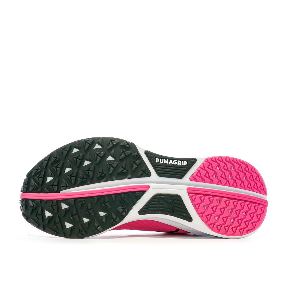 Chaussures de Running Rose/Noire Femme Puma Electrify Nitro vue 5