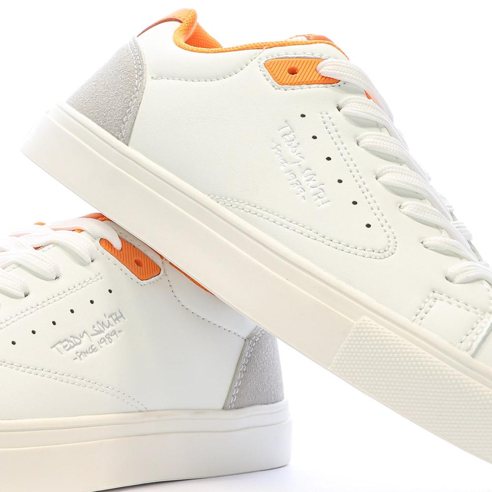 Baskets Blanches/Orange Garçon Teddy Smith 1786 vue 7
