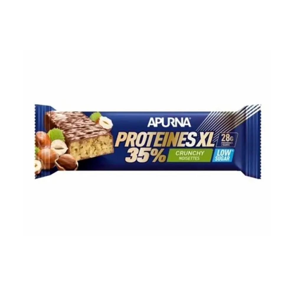 Barre Protéinée XL Apurna Crunchy Noisettes pas cher
