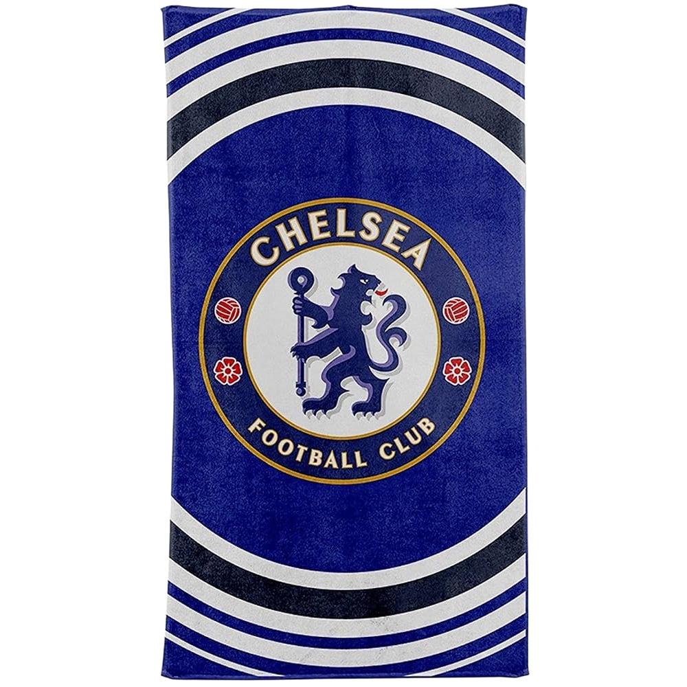CHELSEA Serviette de Plage Bleu Sport Zone 140x70cm pas cher