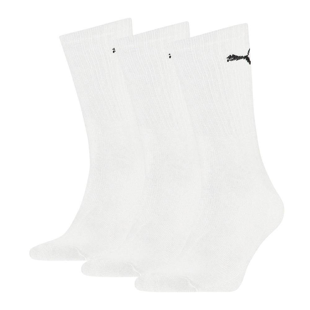 Lot de 3 Paires de Chaussettes Blanches/Noires Puma 7312300 pas cher