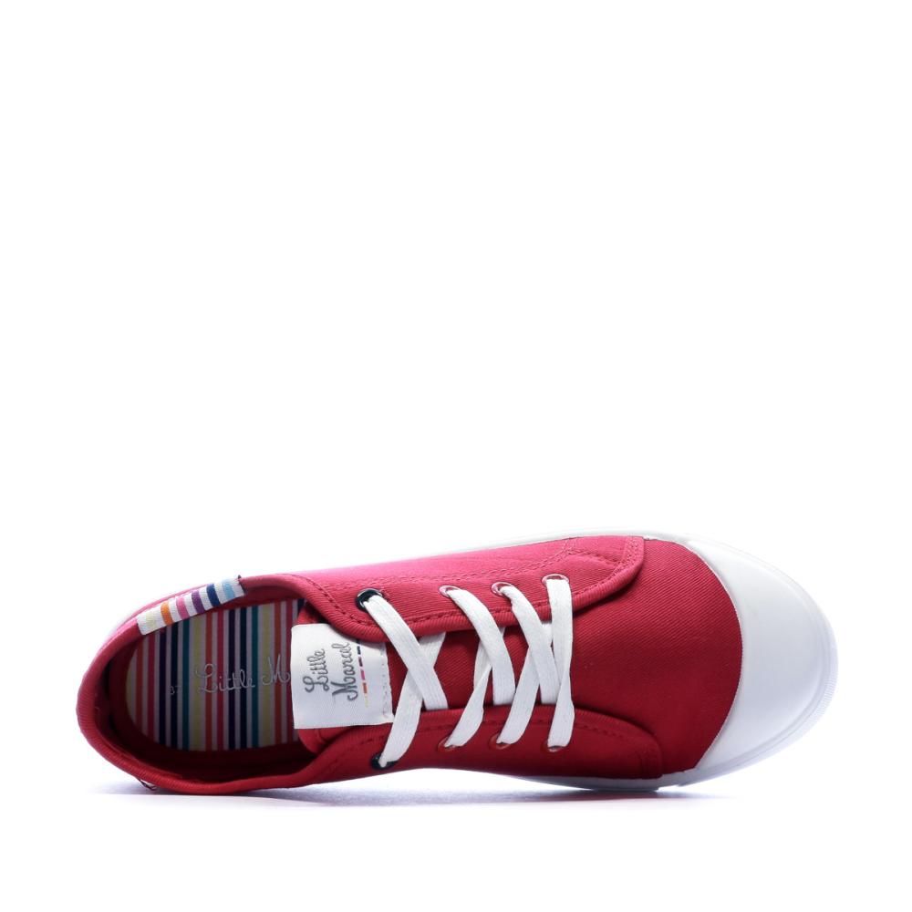 Chaussures en toile Rouge Femme Little Marcel Marcial vue 4