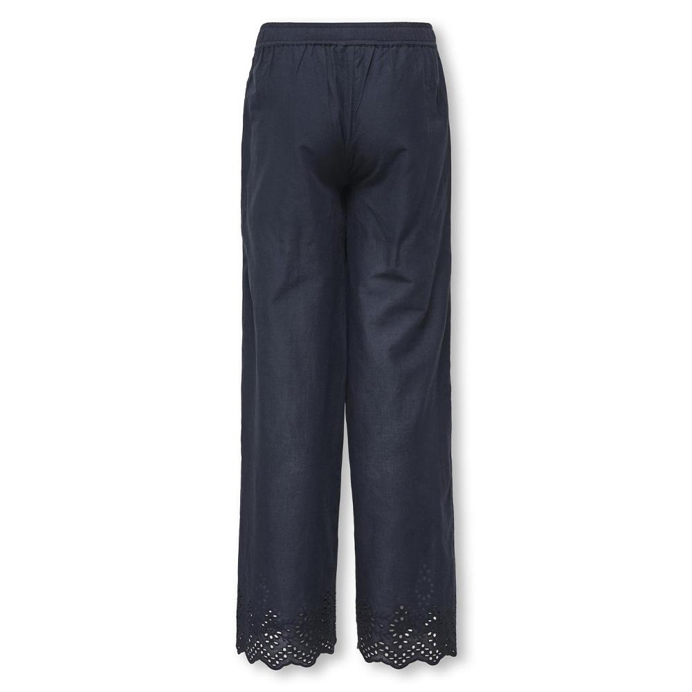 Fließende Hose in Marineblau für Mädchen von ONLY Kogbondi Ansicht 2