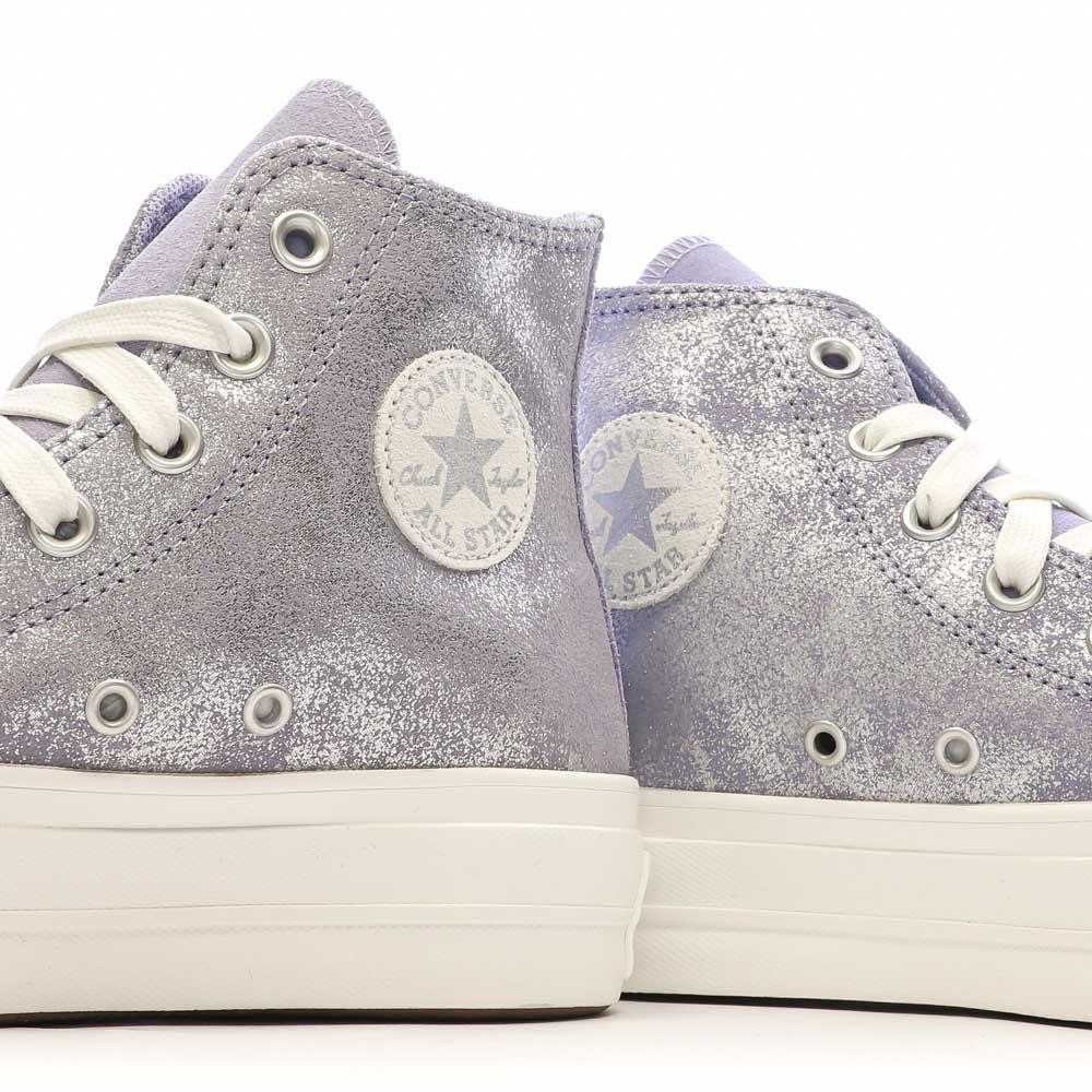 Baskets Mauve Femme Converse All Star Lift Platform Shimmer vue 7