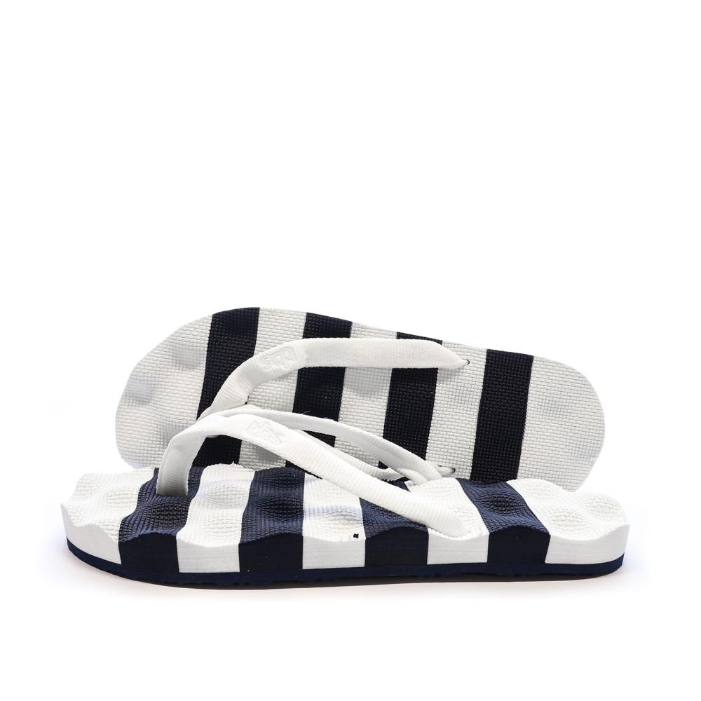 Tongs Blanches/Marines Femme TBS KIPPER pas cher