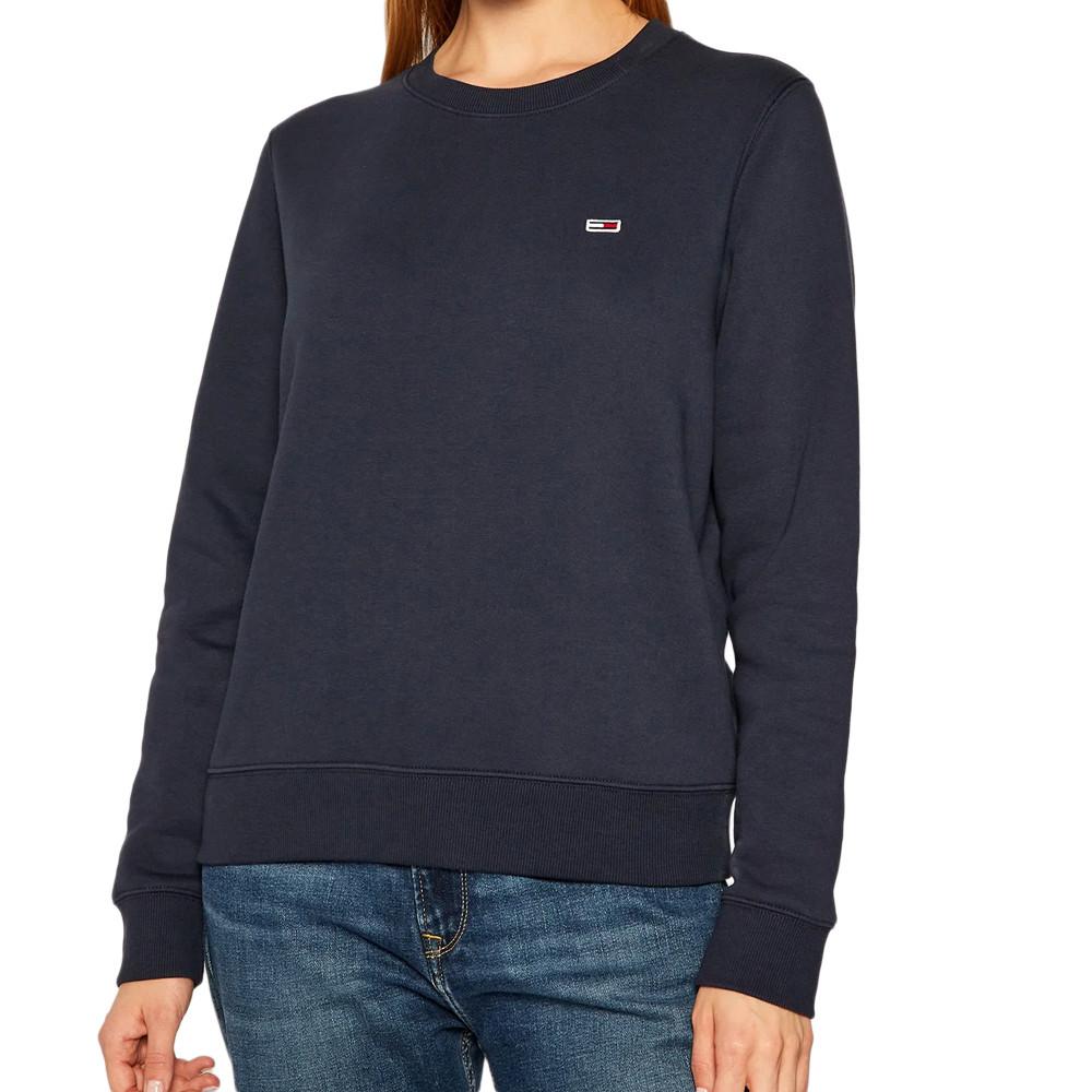 Sweat Marine Femme Tommy HilfigerRegular Fleece pas cher