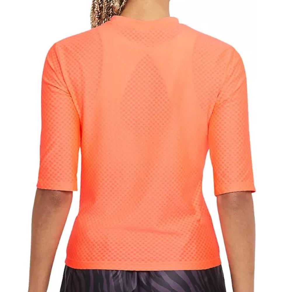 T-Shirt Orange Fluo Femme Nike Icone Clash vue 2