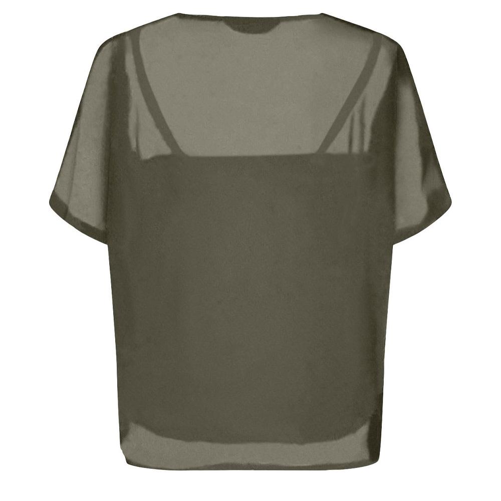 Blouse Kaki Femme Only Tasha vue 2