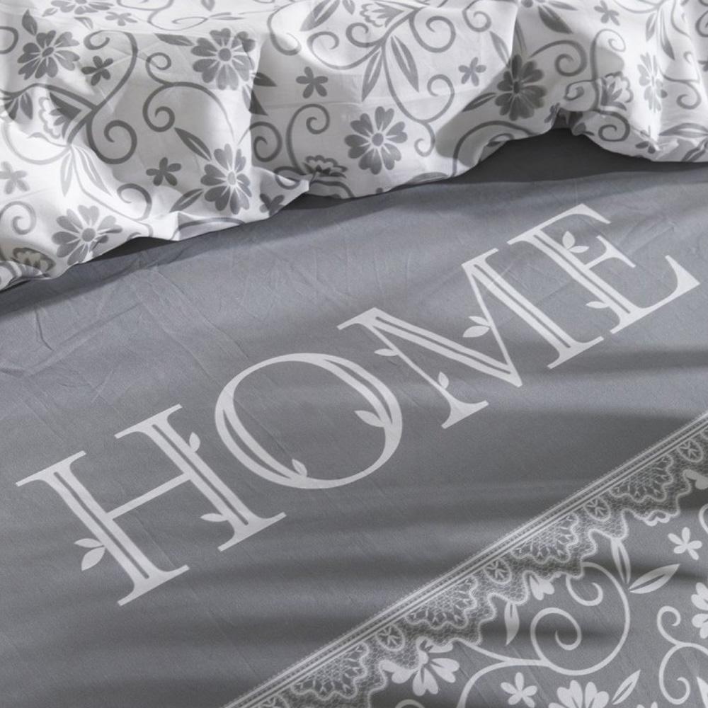 Parure de lit coton uni CHARME Gris Today 220x240 vue 3