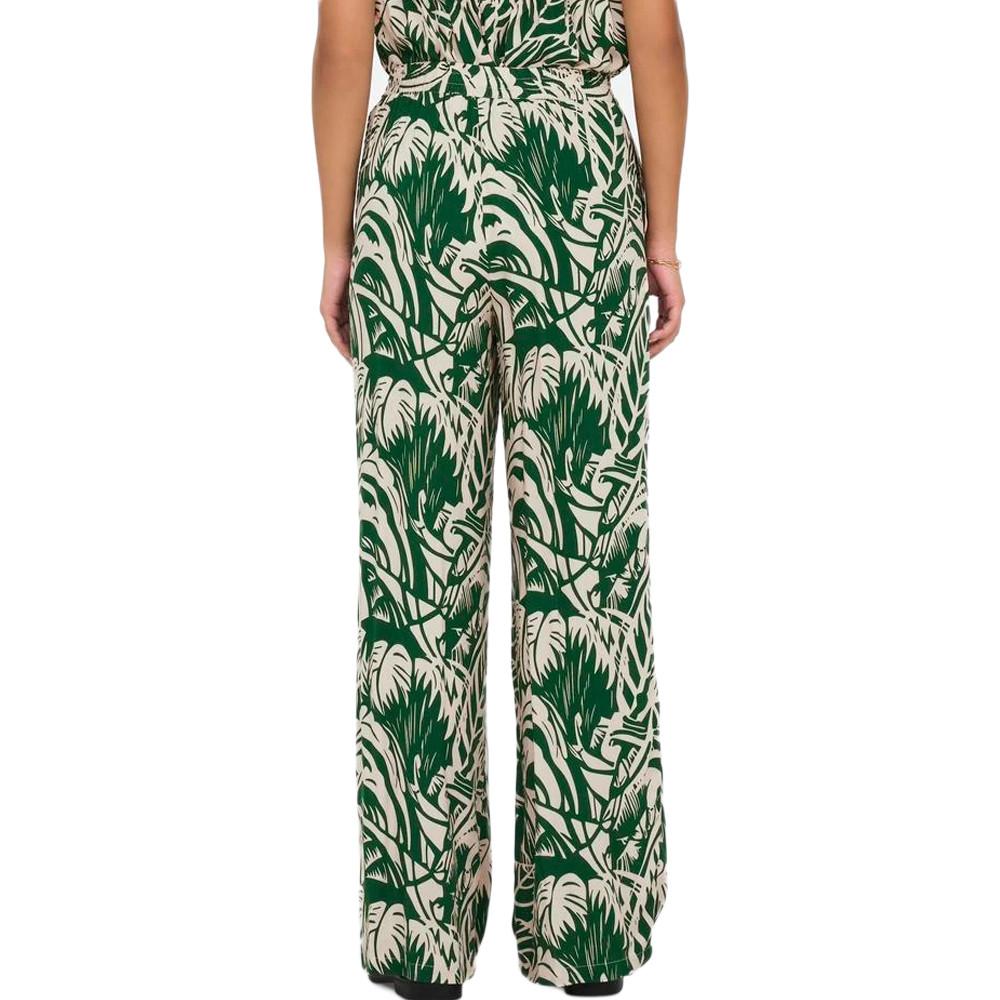 Pantalon Vert Femme JDY Tropical vue 2