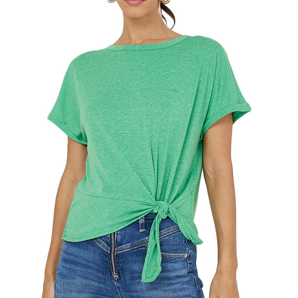 T-Shirt Vert Femme Vero Moda Marijune pas cher