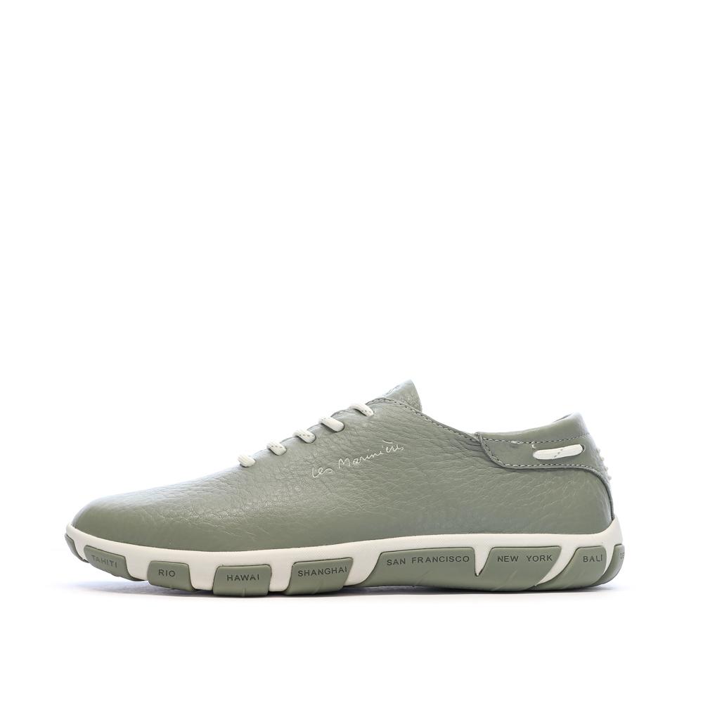Women’s Green TBS Cruiser Python Trainers affordable