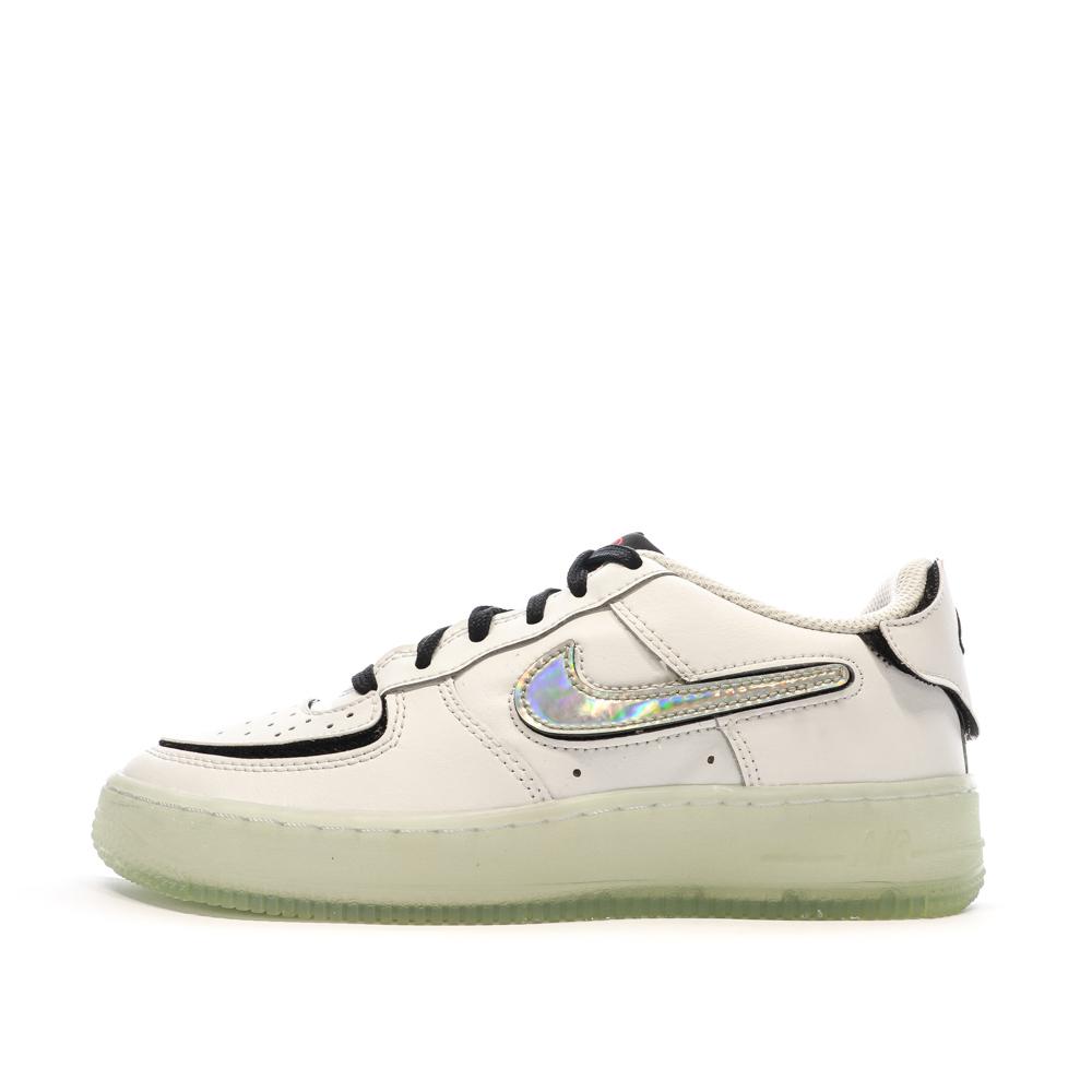 Baskets Blanches/Noires Garçon Nike Nike Af1/1 pas cher