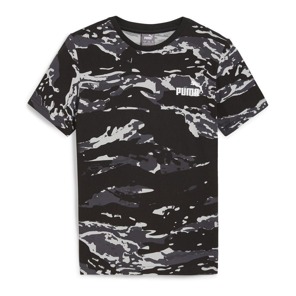 T-shirt Noir/Gris Garçon Puma Camo Aop pas cher