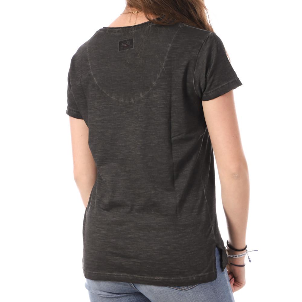 T-shirt Noir Femme Von Dutch Aspect vue 2