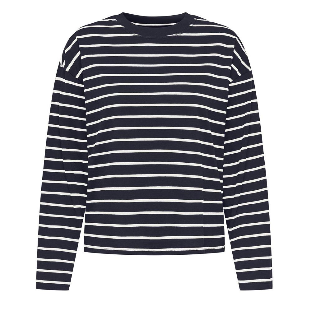 T-Shirt Manches Longues Marine Femme Only Happy pas cher