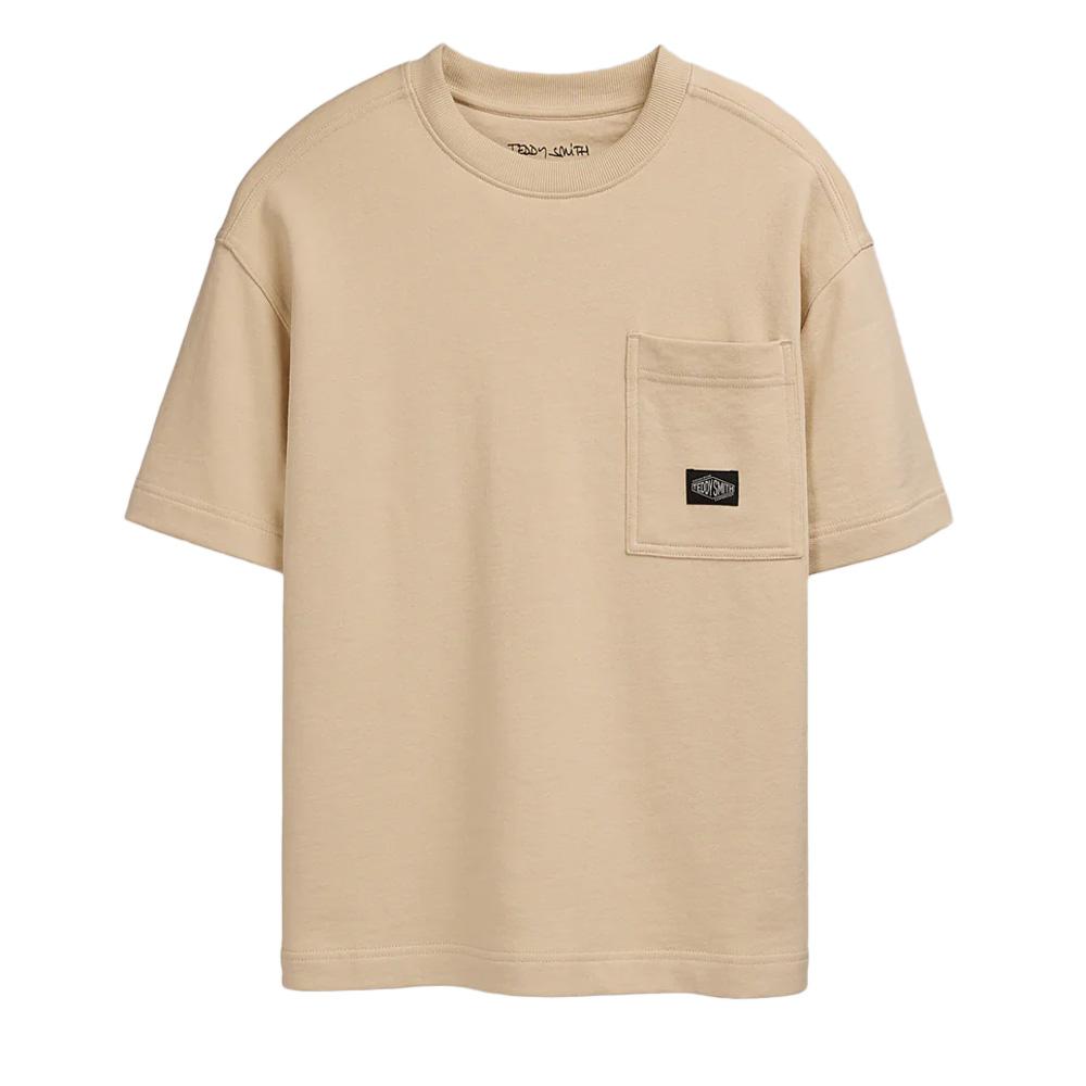 T-shirt Beige Garçon Teddy Smith Och pas cher