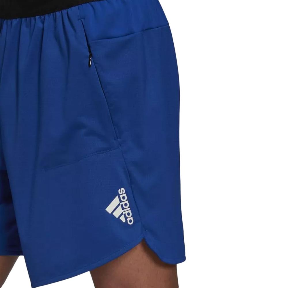 Short Bleu Homme Adidas HJ9779 vue 2