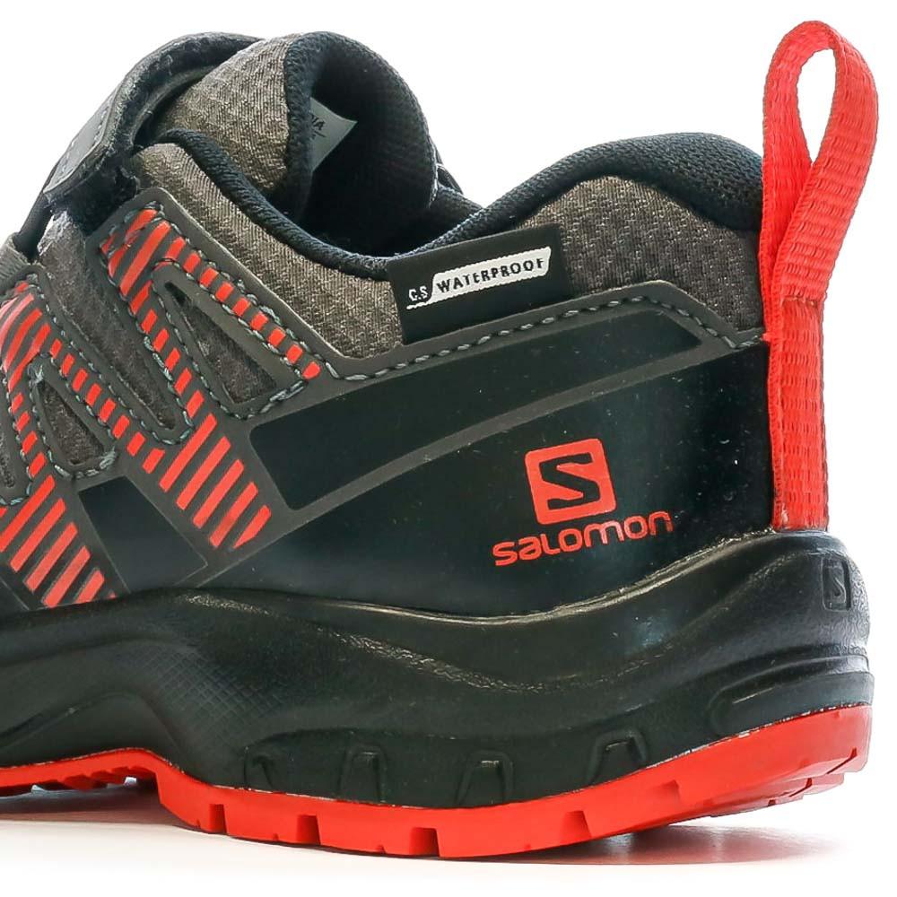 Baskets Grise/Rouge Garçon Salomon Xa Pro V8 vue 7