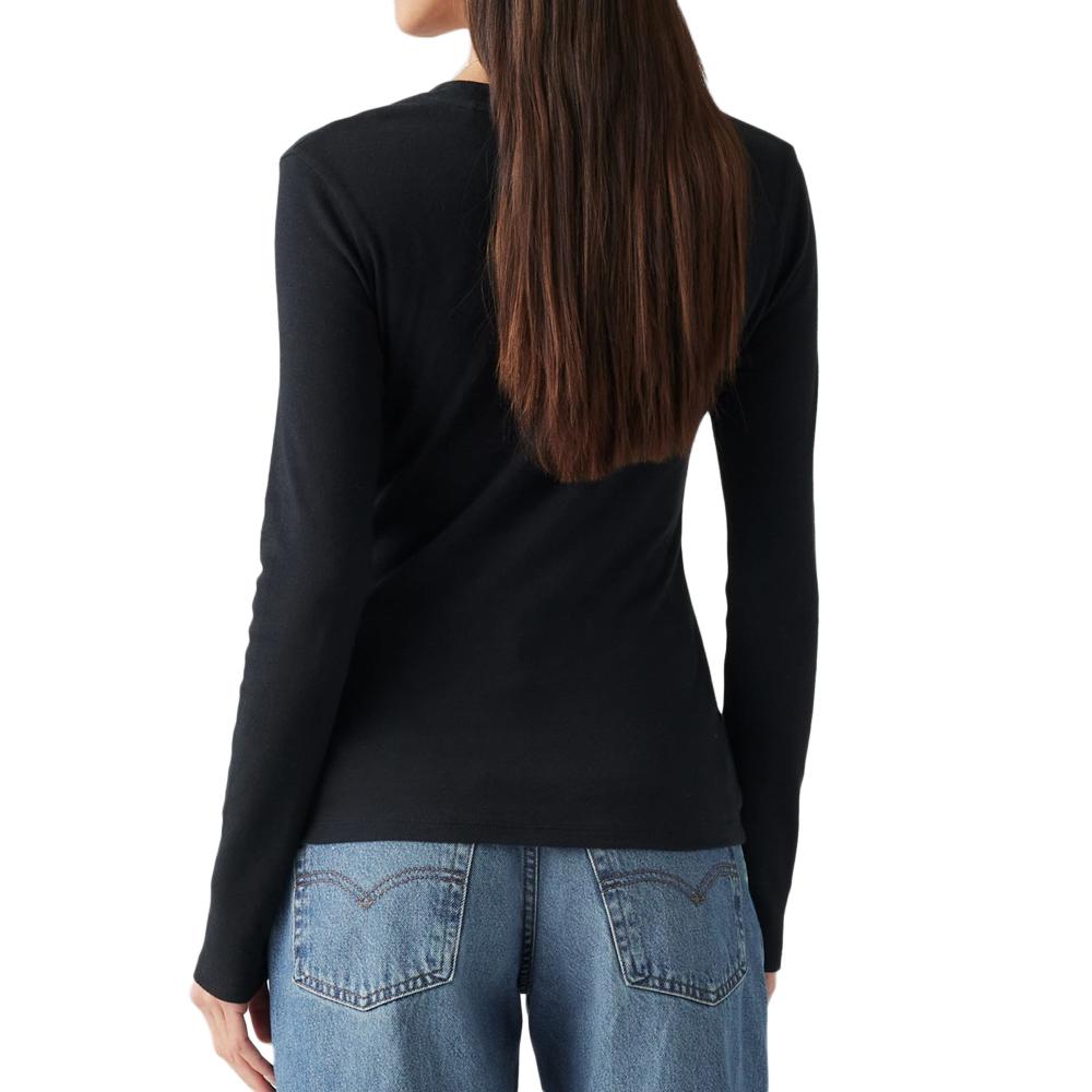 T-Shirt Marine Femme Levi's Original Essential vue 2