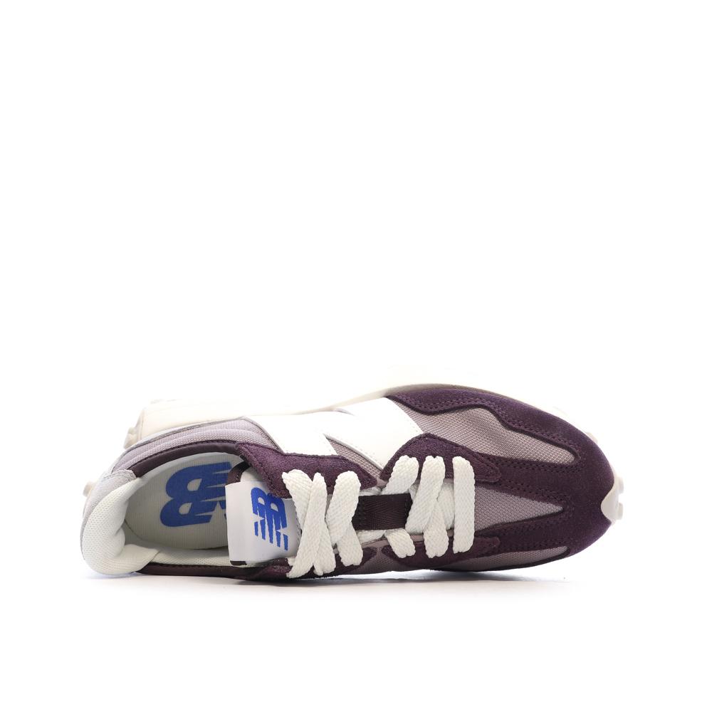 New Balance 327 Baskets Rose/Bordeaux Femme U327CF vue 4