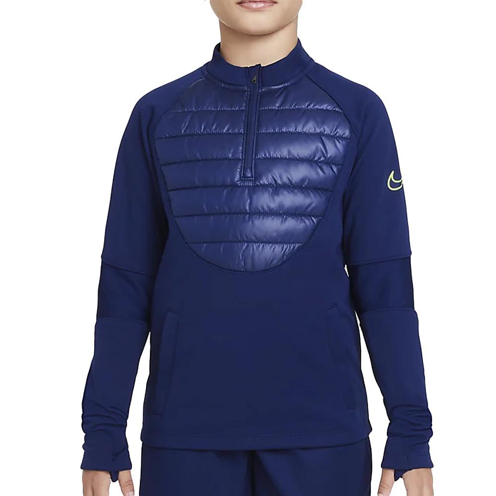 Sweat 1/2 Zip Bleu Junior Nike Top pas cher