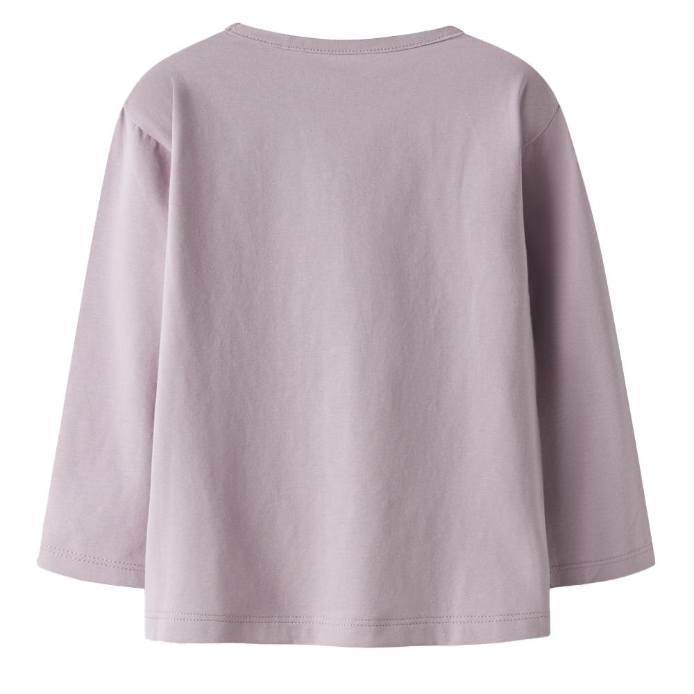 T-Shirt Manches Longues Mauve Fille Name it Fobba vue 2
