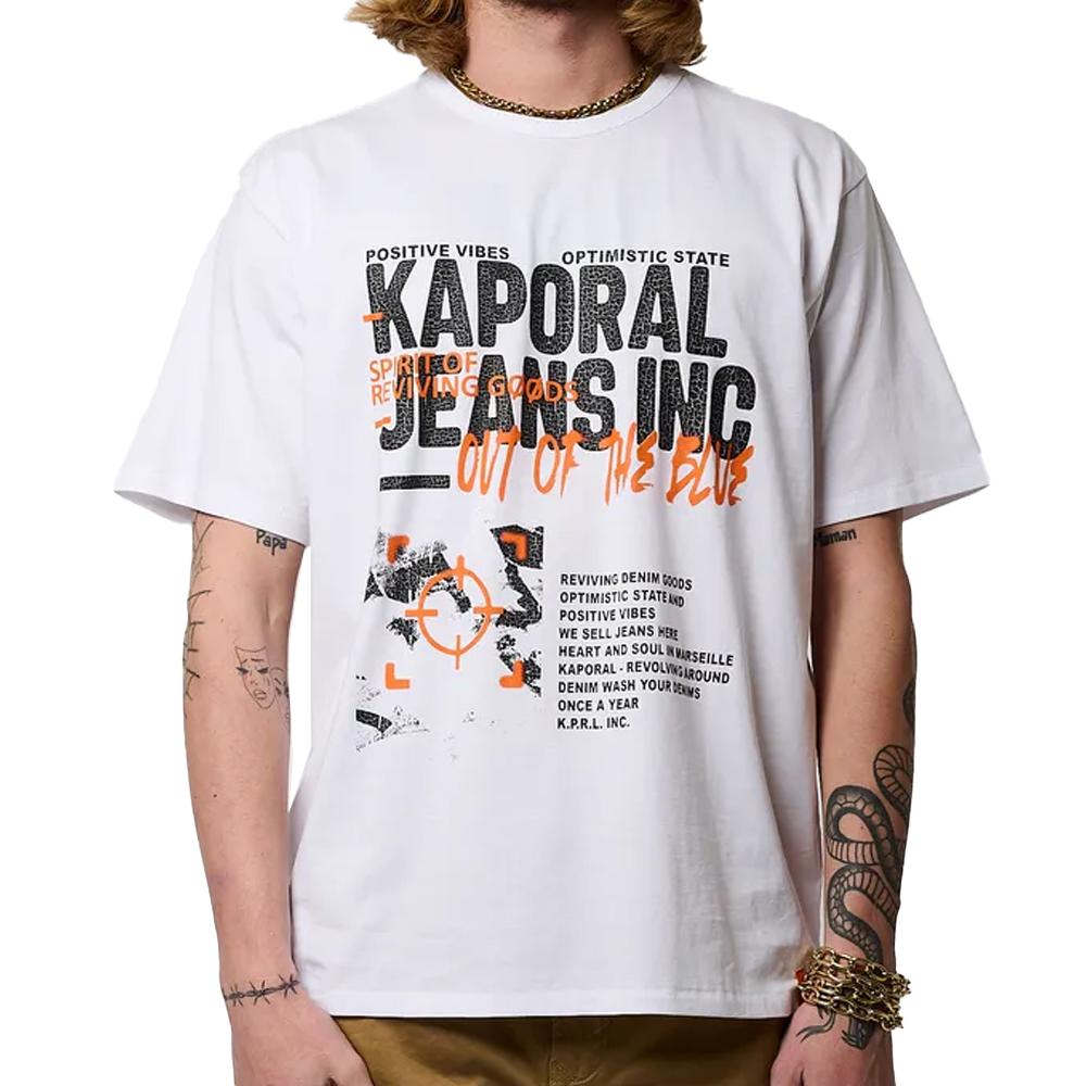 T-Shirt Blanc Homme Kaporal BELEM pas cher