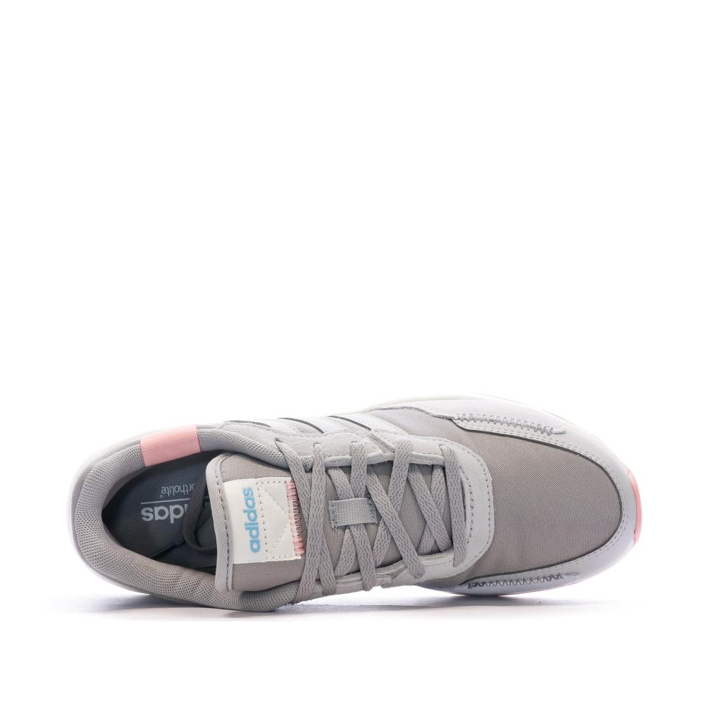 Chaussures de Sport Grise Femme Adidas Retrorun vue 4