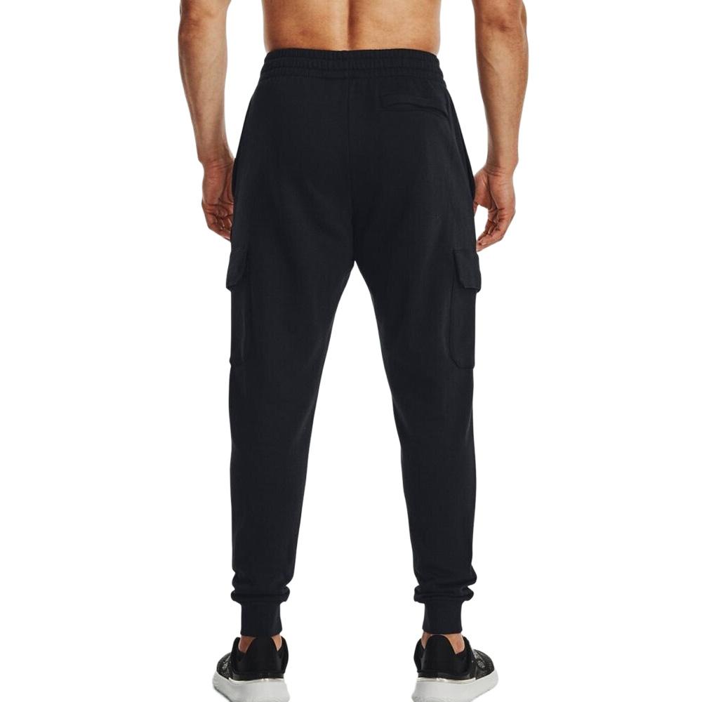 Pantalones de chándal negros para hombre Under Armour Fleece 026 ver 2