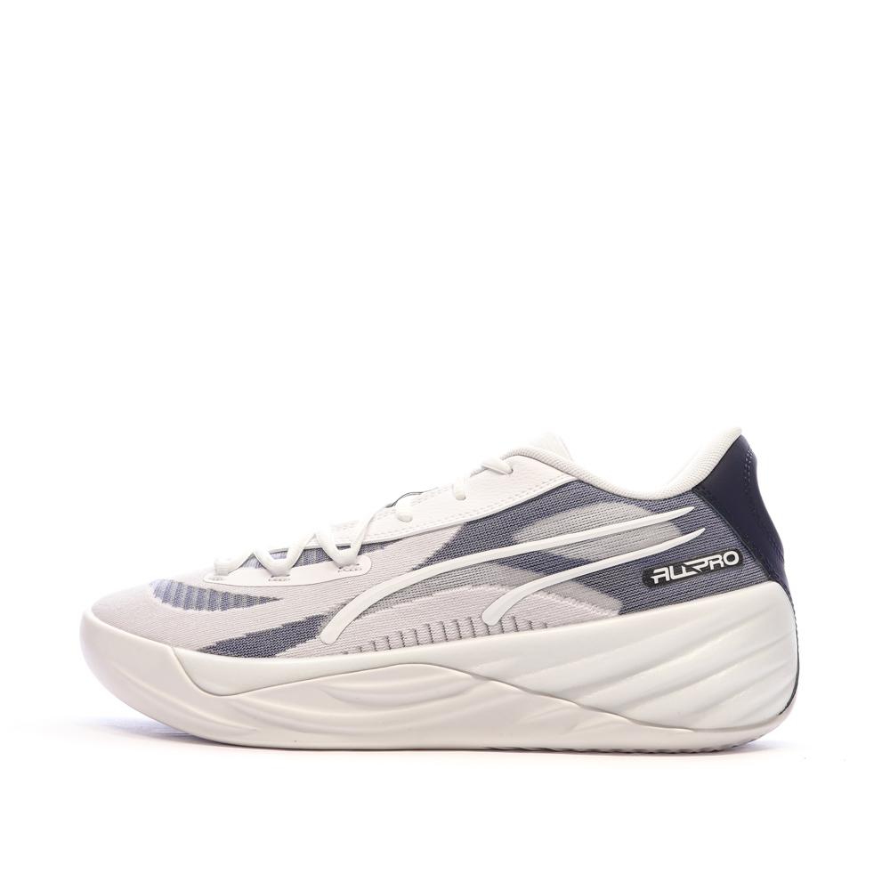 Baskets Blanches/Grises Homme Puma All-pro Nitro pas cher
