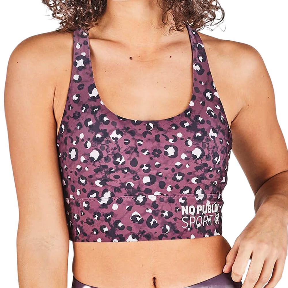 Brassière Violette à Motifs Femme No Publik California Fauve pas cher