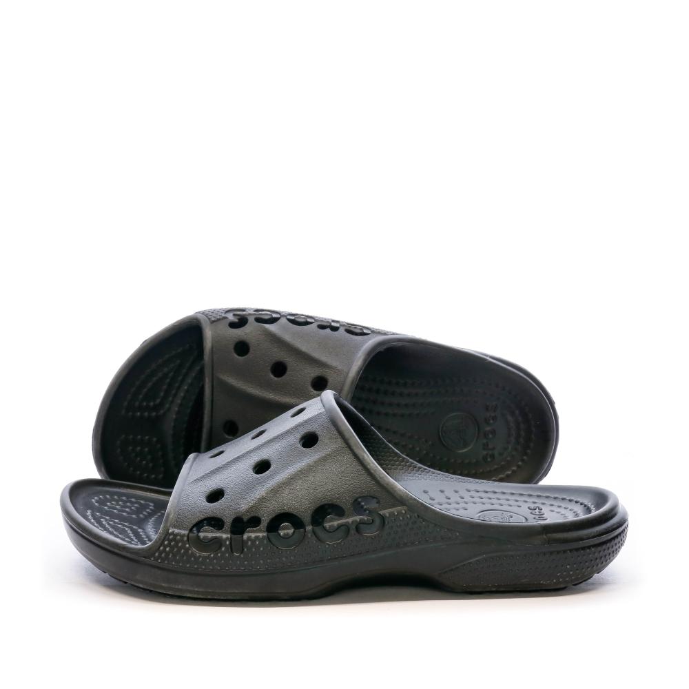 Claquettes Crocs Noire Mixte Baya Slide U pas cher