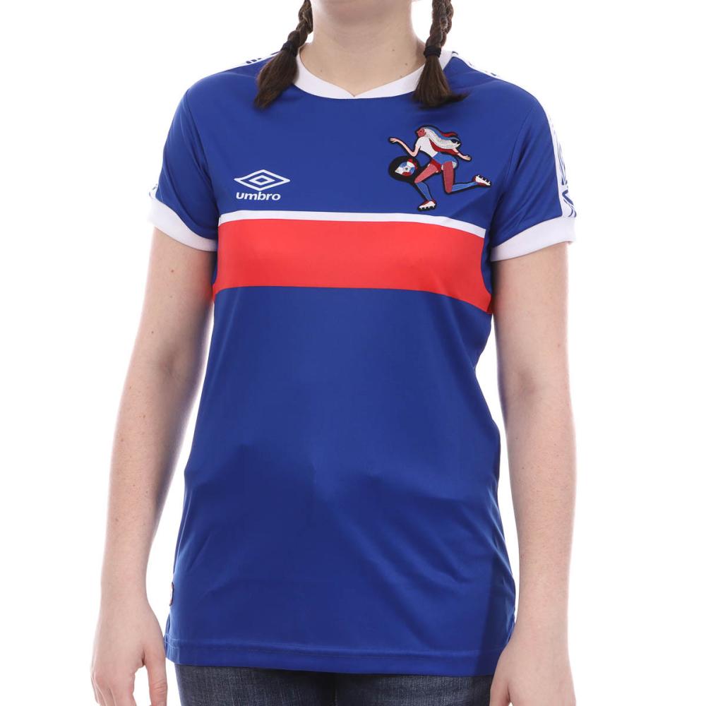 Maillot bleu femme Umbro WWC Tee France pas cher