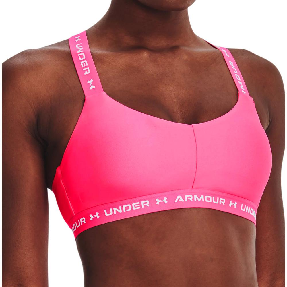 Brassière Rose Femme Under Armour Crossback Low pas cher