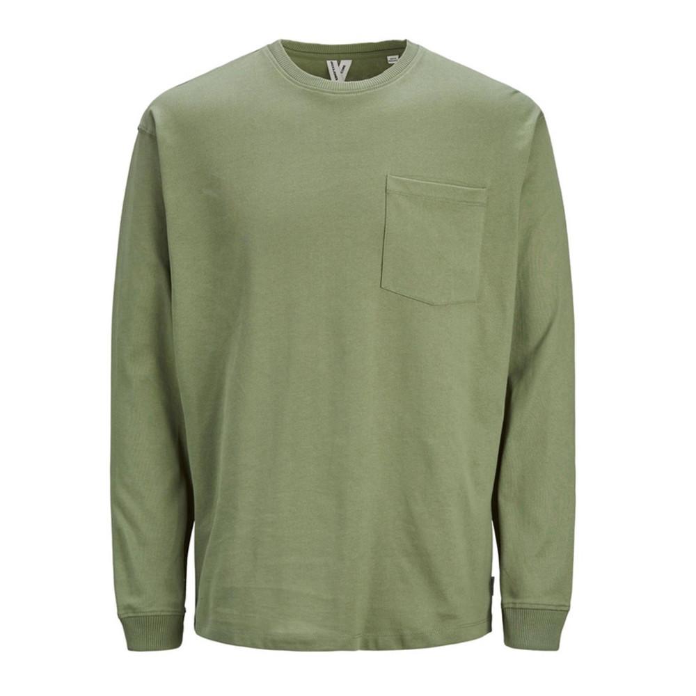T-shirt Manches Longues Kaki Homme Jack & Jones Tanby pas cher