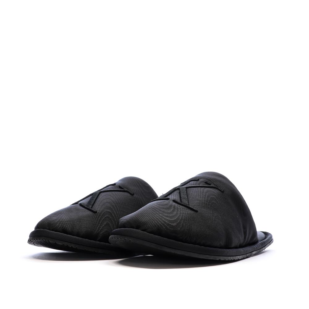 Chaussons Noir Femme Calvin Klein Jeans Slipper Satin Moire vue 6