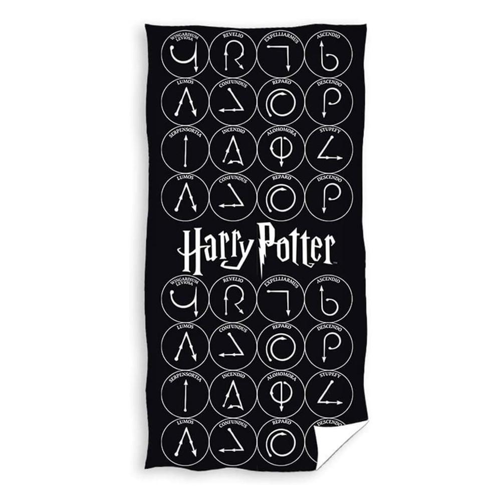Serviette de bain Noir Harry Potter 70x140 pas cher