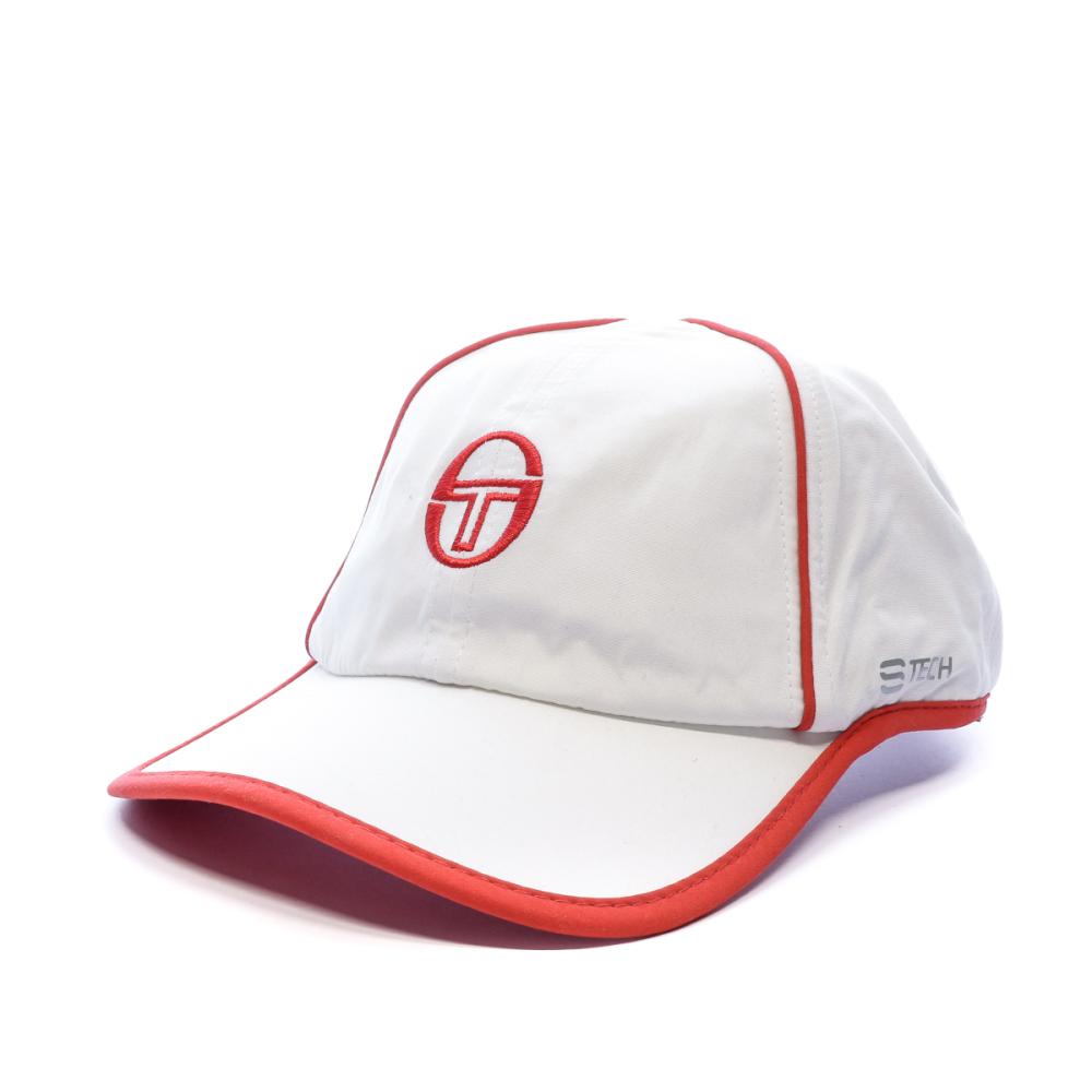 Casquette blanche/rouge homme Sergio Tacchini Club Tech pas cher