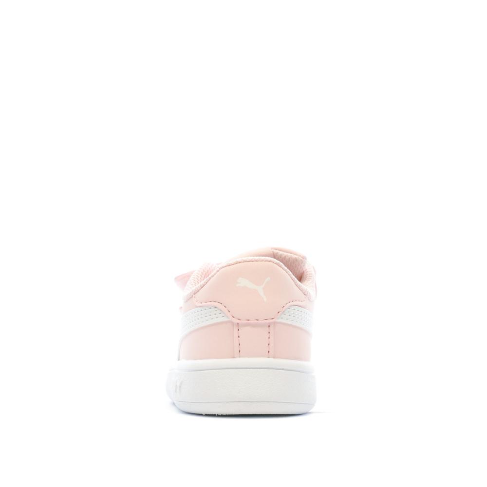 Baskets Rose Bébé Fille Puma Smash v2 Buck V Inf vue 3