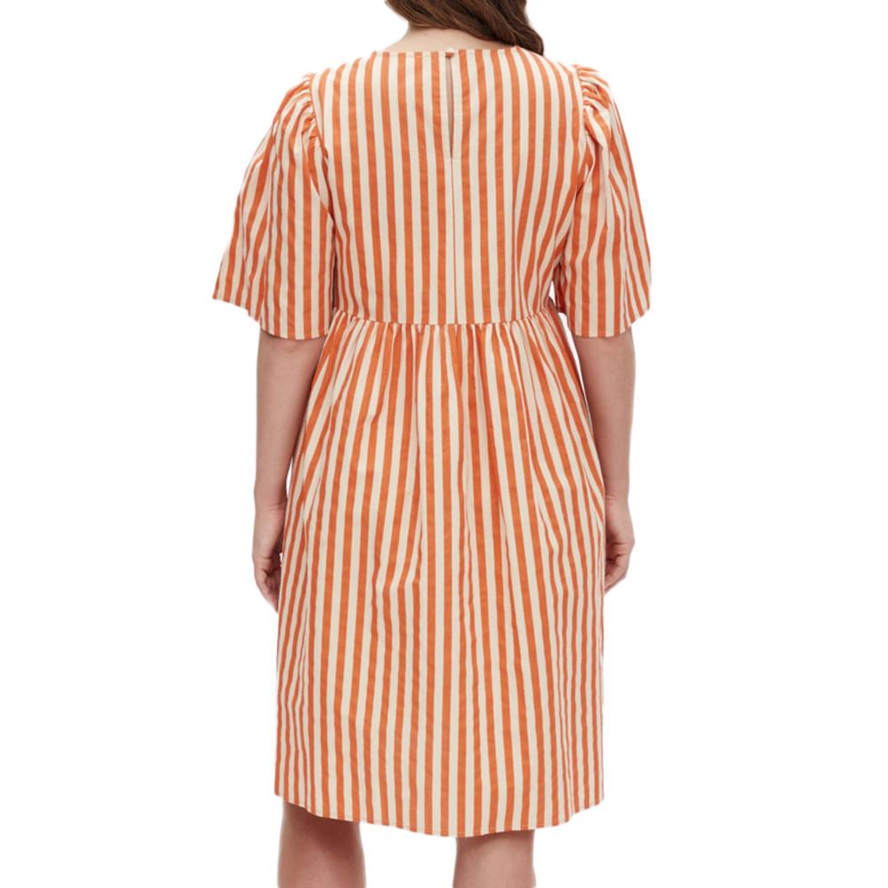 Robe Beige/Orange Femme Mamalicious Felicity vue 2