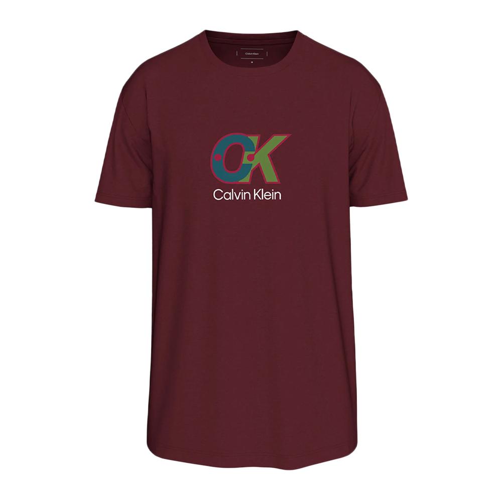T-Shirt Rouge Homme Calvin Klein Jeans LV04RD821G pas cher