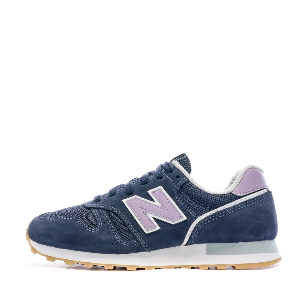 WL373 Baskets Marine/Mauve Femme New Balance pas cher