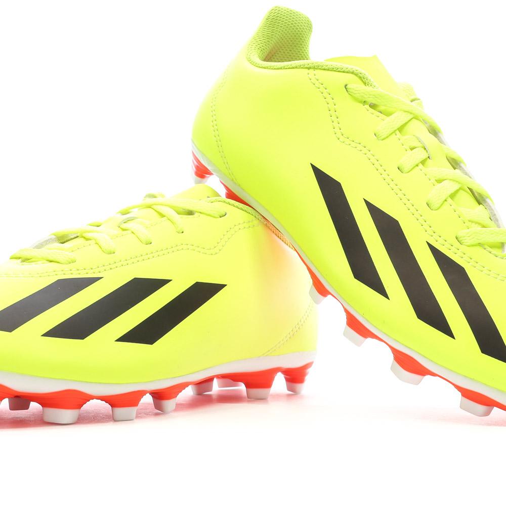 Chaussures de Foot Jaunes Junior Adidas X Crazyfast FxG vue 7